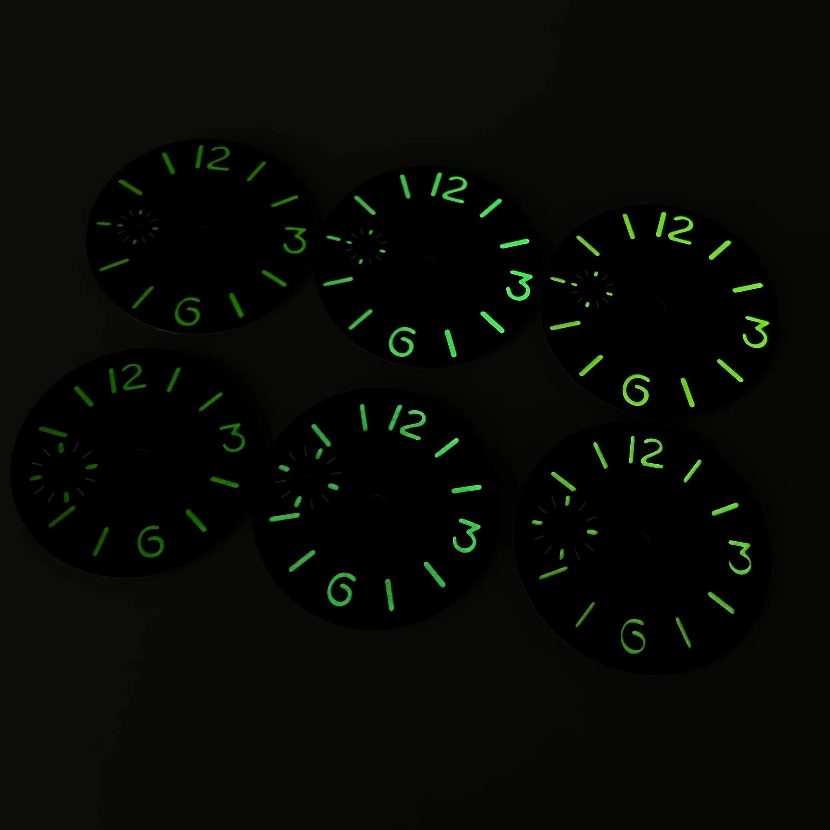 Green Luminous Watch Dial Face - 34.5mm/36mm - Premium Replacement Accessory
