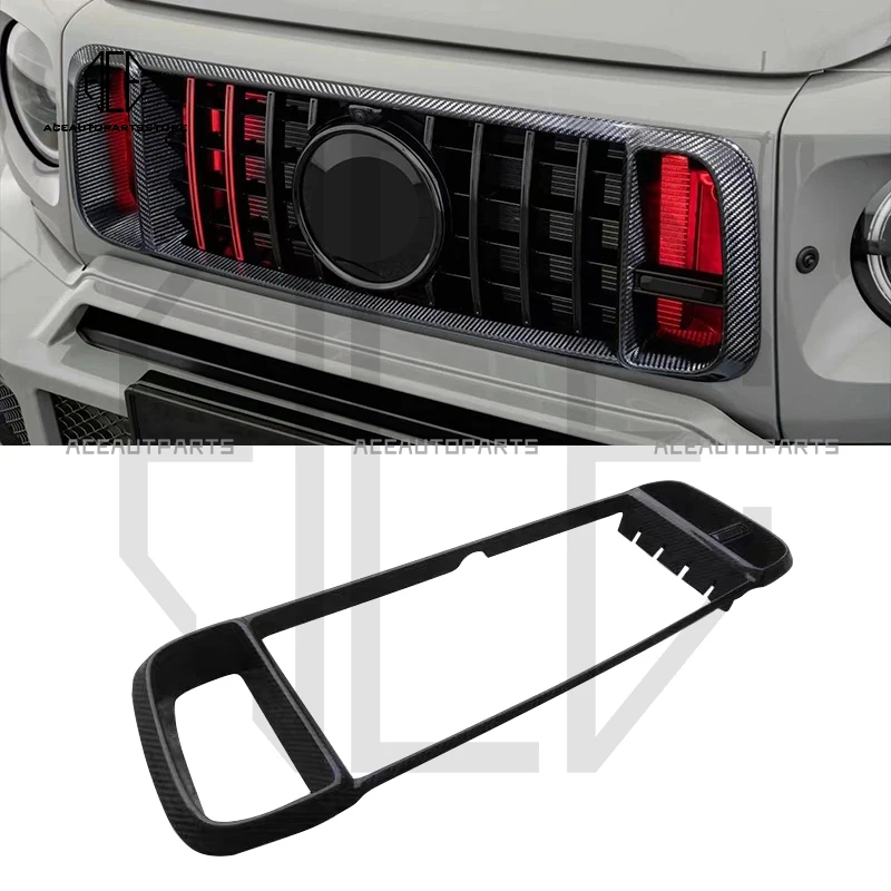 

G900 Rocket Style Dry Carbon Fiber Front Grille For Mercedes Benz G-Class W464 G63 AMG B Style Grille cover