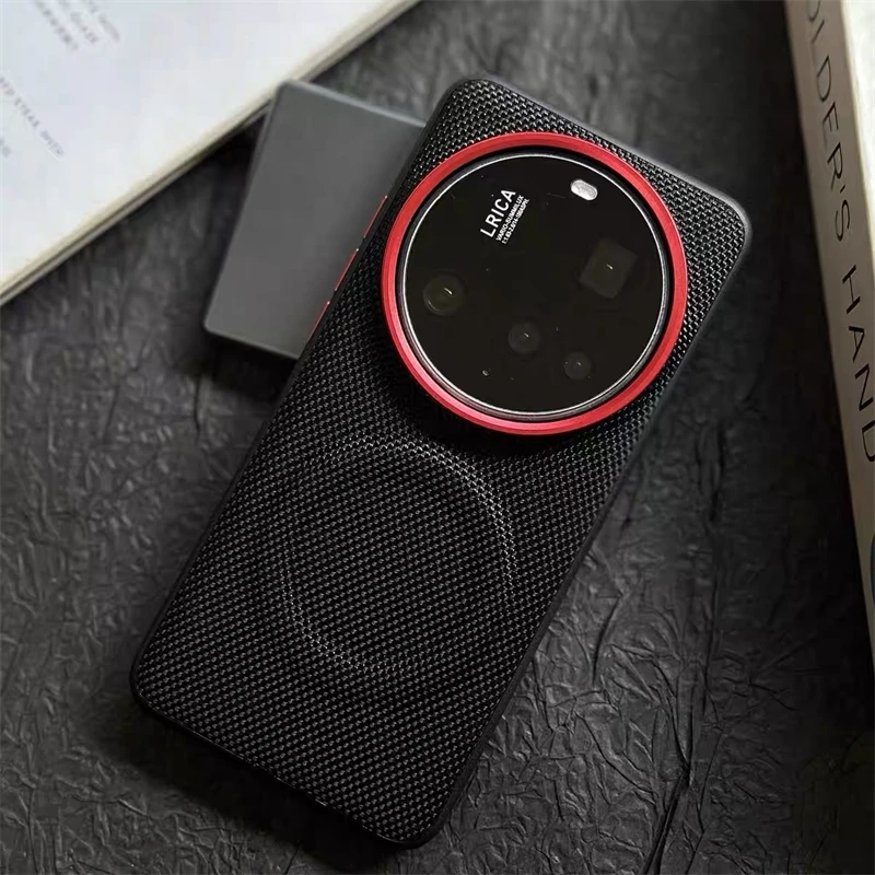 Magnetic Nylon Woven Matte Leather Skin-friendly Phone Case