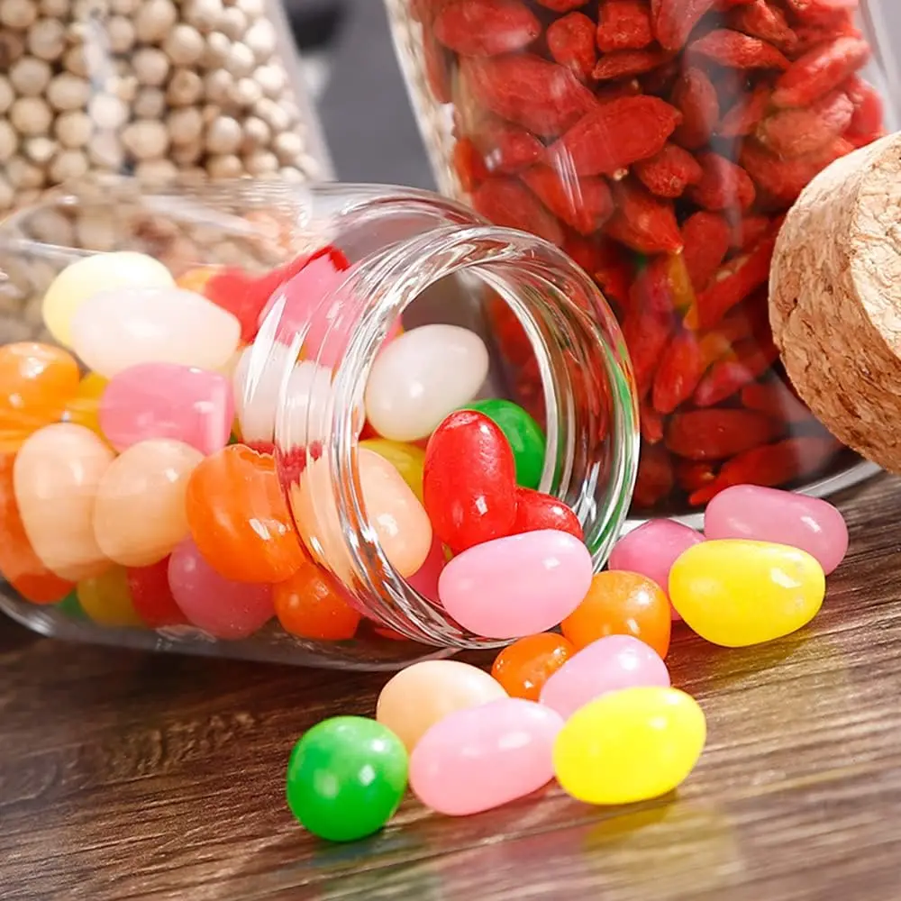 Bottiglie Di Vetro Da 50 Ml Con Tappo In Sughero - Set Da 12 - Per Liquori, Oli E Aceti - Design Elegante - Foto 5