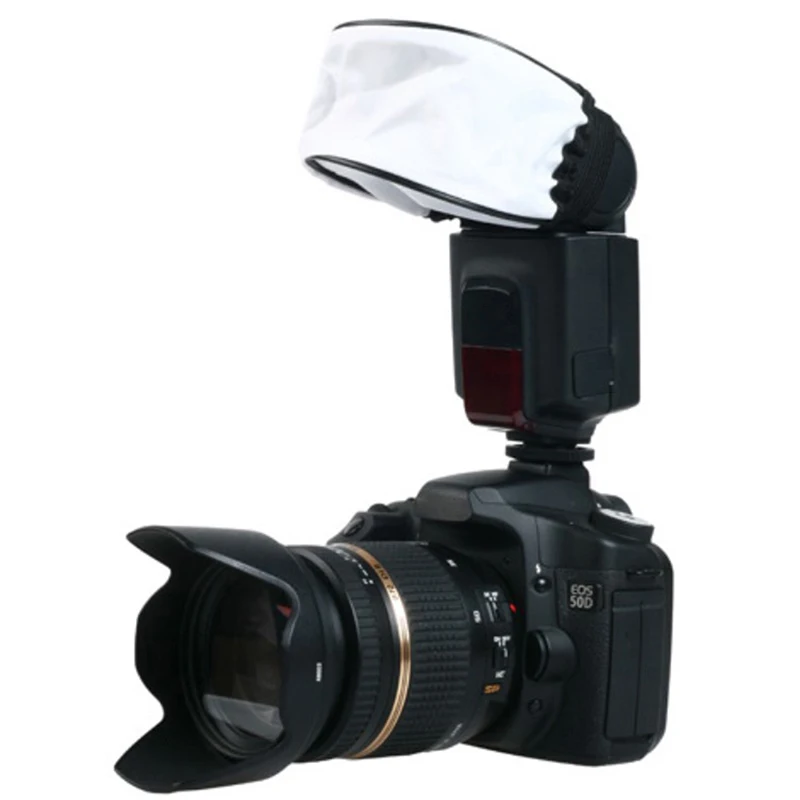 Description Picture 3 of item1 Pieces Universal Speedlite Softbox Diffuser For DSLR Cameras Flash Light Speed Lights Mini Portable Lightweight Soft Box