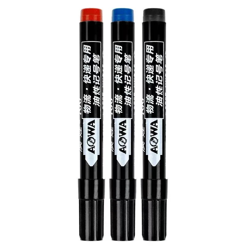 Waterproof Marker Pens Color Marker Pens Pen Marker Durable Oily Ink Fast Drying Thick Head For Signature Express Logistics School 50/100pcs