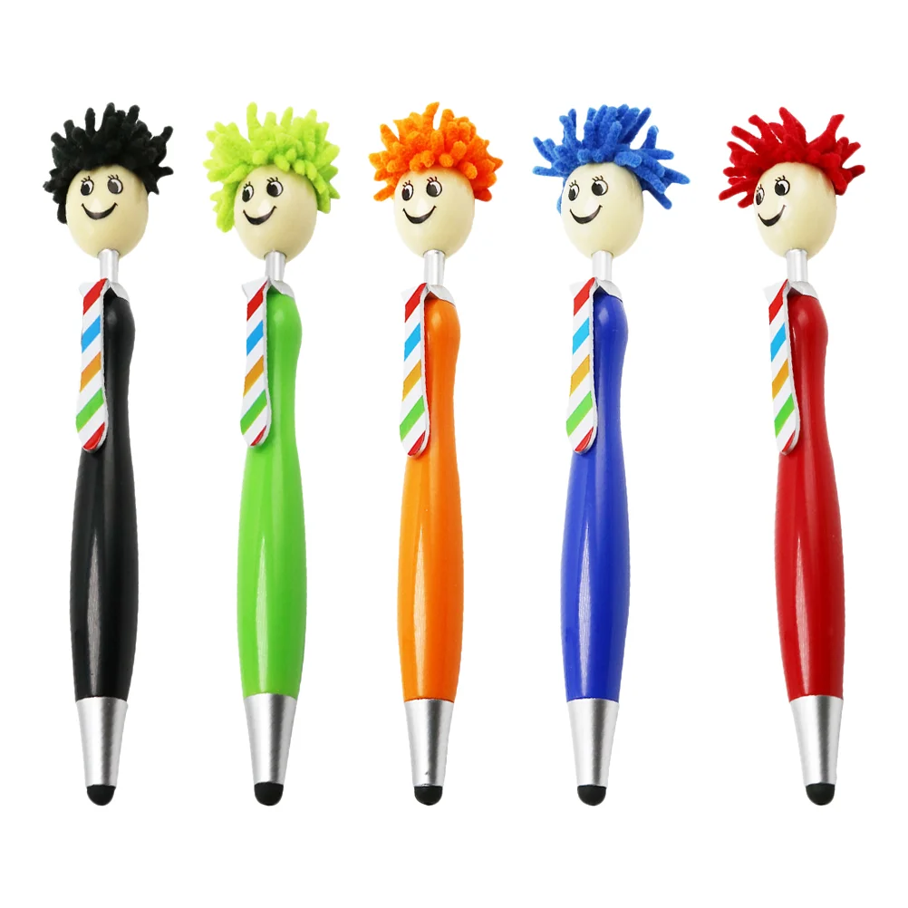 5 Pcs Tablet Stylus Pen Screen Touch Ballpoint Cartoon Sign Pens Plastic Touch-screen