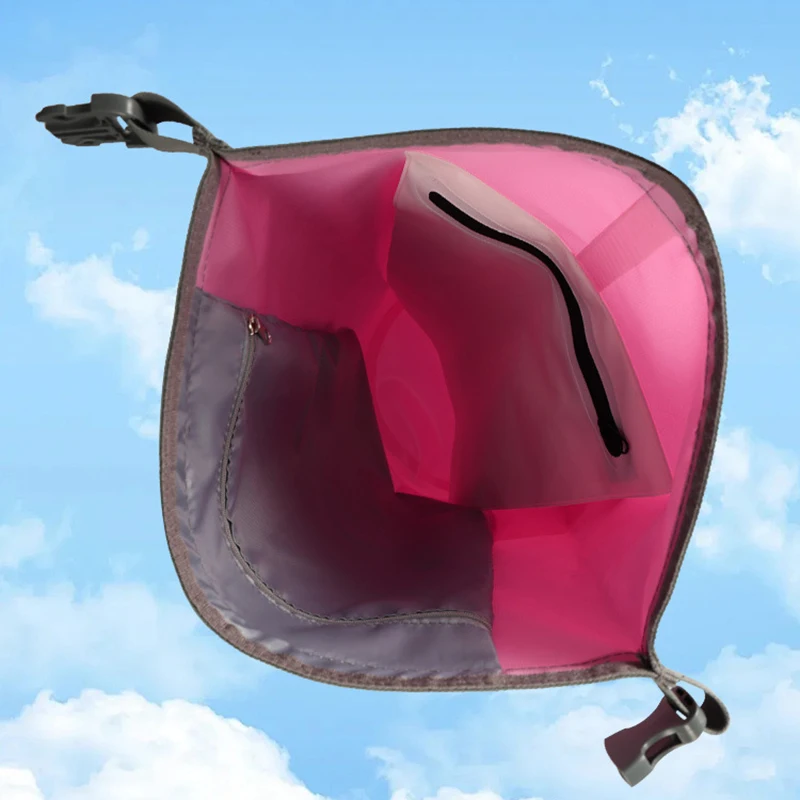Carbon Fiber Waterproof Bag Portable Bucket Bag Beach Rafting Swimming Outdoor Backpack Waterproof