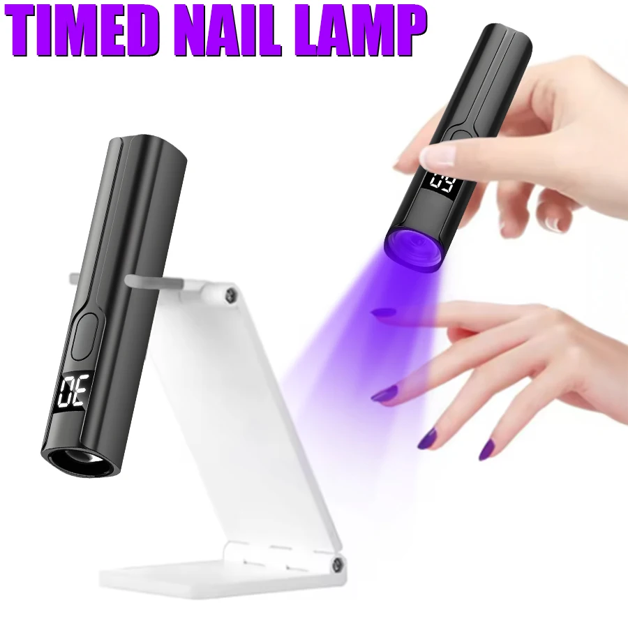 365UV Led lampe à ongles séchage Mini polymérisation ultraviolette lumière violette USB Rechargeable détecteur de trésorerie lanterne main lumière outils d'art des ongles