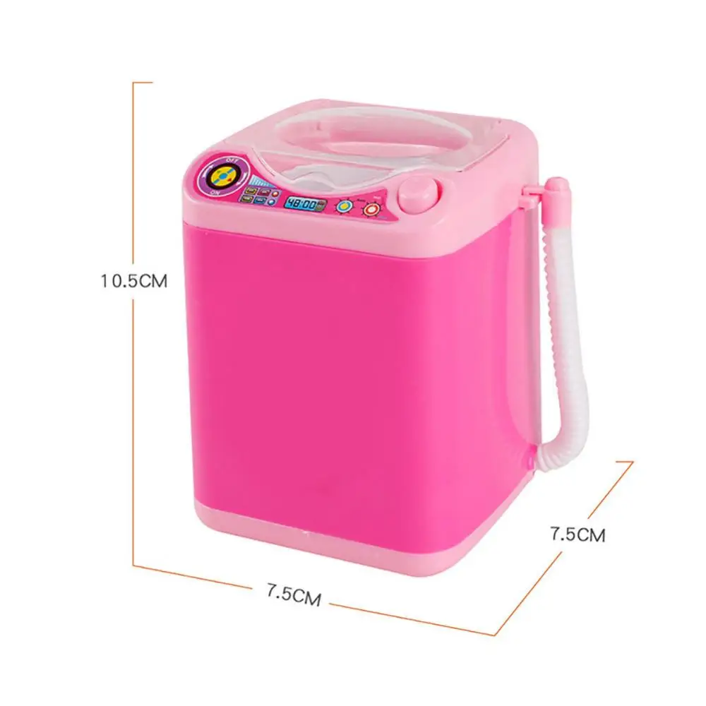 Mini Washing Machine Toy Mini Electric Makeup Brush Cleaner Dehydration Spin Dryer Toys Coffee Mixer Home Toy