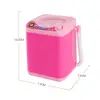 Mini Washing Machine Toy Mini Electric Makeup Brush Cleaner Dehydration Spin Dryer Toys Coffee Mixer Home Toy 6