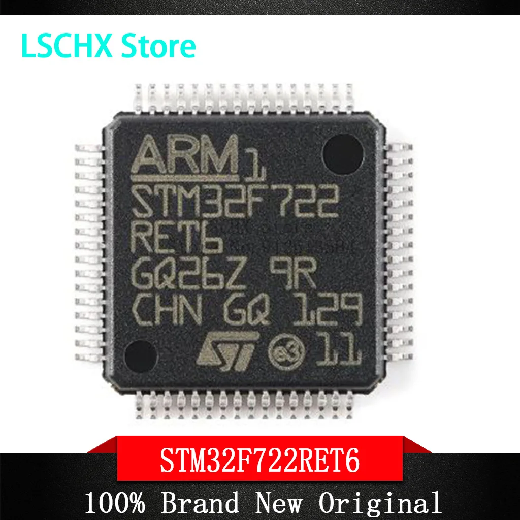 

(1 шт.) 100% новый набор микросхем STM32F722RET6 STM32F722 RET6 QFP-64
