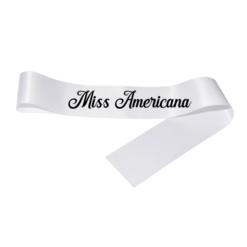 New Party Ribbon Miss Americana and The Heartbreak Prince Colorful Satin  Belt Single Party Birthday Etiquette Belt
