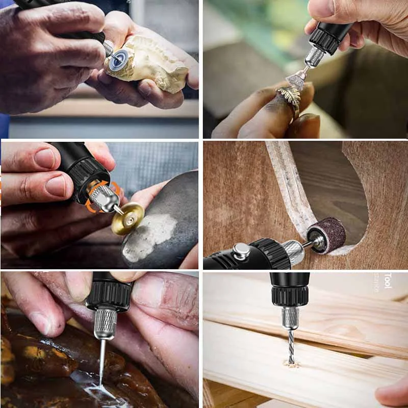 USB Cordless Rotary Tool Kit Woodworking Engraving Pen DIY For Jewelry Metal Glass Mini Wireless Drill USB Cordless Rotary Tool 6