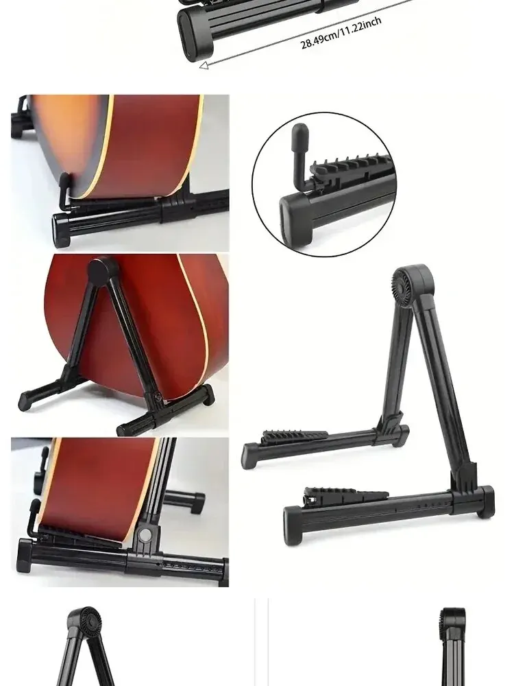 Support Guitare En Bois LacBec - Design Détachable En X, Universel Pour Guitare Acoustique/Électrique/Basse