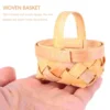 12Pcs Mini Wood Chip Basket Hand Woven Baskets Storage Bins Decorative Containers Home naments ganization Solutions 3