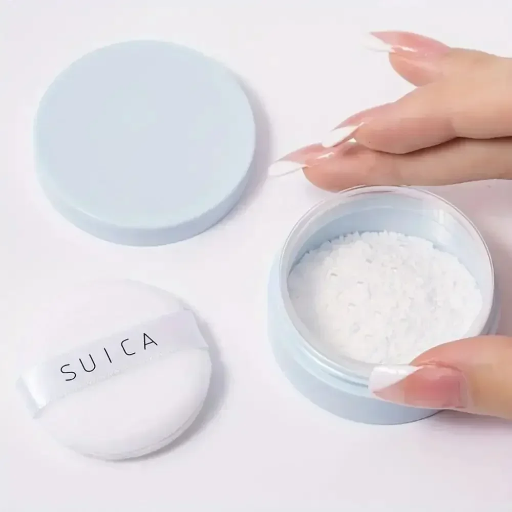 1Pcs Puff Powder Subpackage Empty Loose Powder Jars with Sifter Macaron Dispersion Powder Box 5g White Cap Cosmetics Container