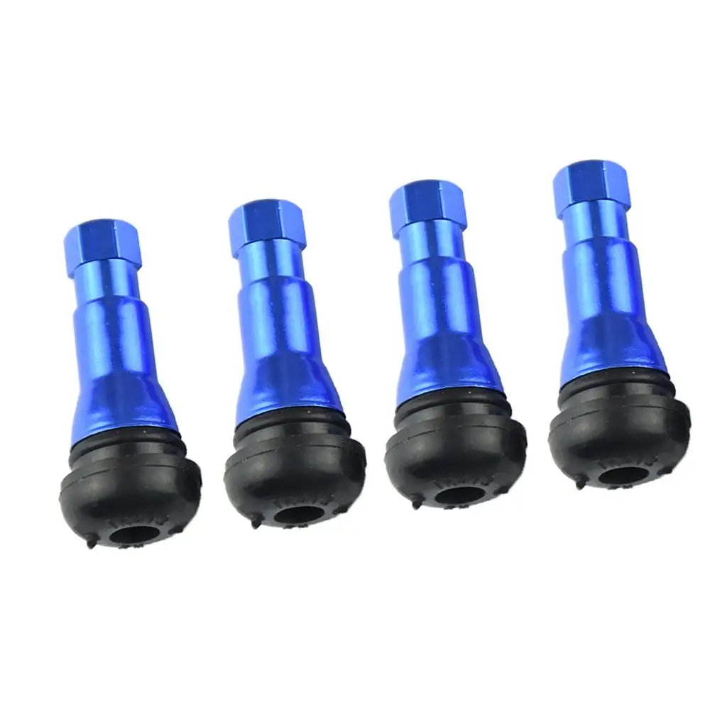 

dolity 4 Pieces TR413 46mm Wheel Rim Tire Stem Car Truck Vehicle Blue