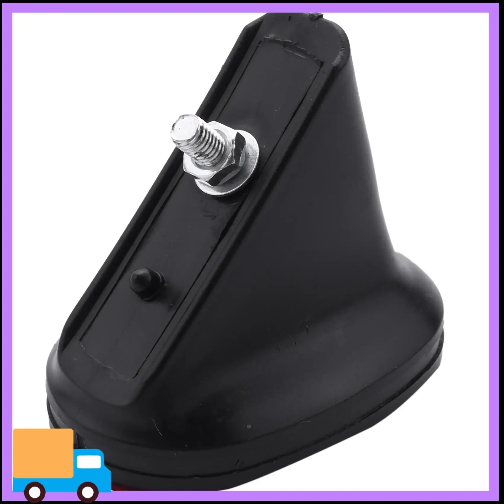 트렌드 1 Pcs 자전거 후면 테일 펜더 반사판 머드 가드 타원형 경고 레드 블랙..