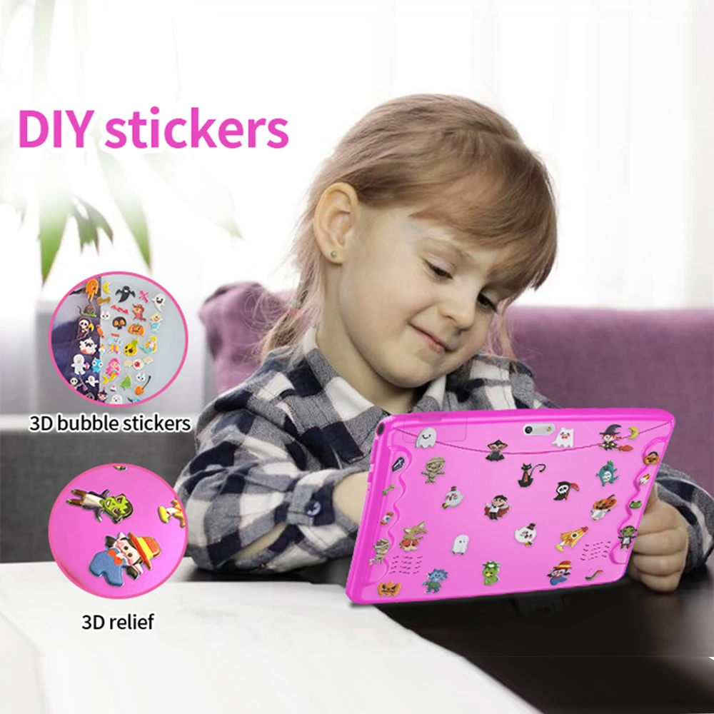 BDF Android12 Kids Tablets 10.1 Inch 4GB+64GB Wifi+3G 4G Lte Internet Google Play Tablets for Children Students Educational Gift 6