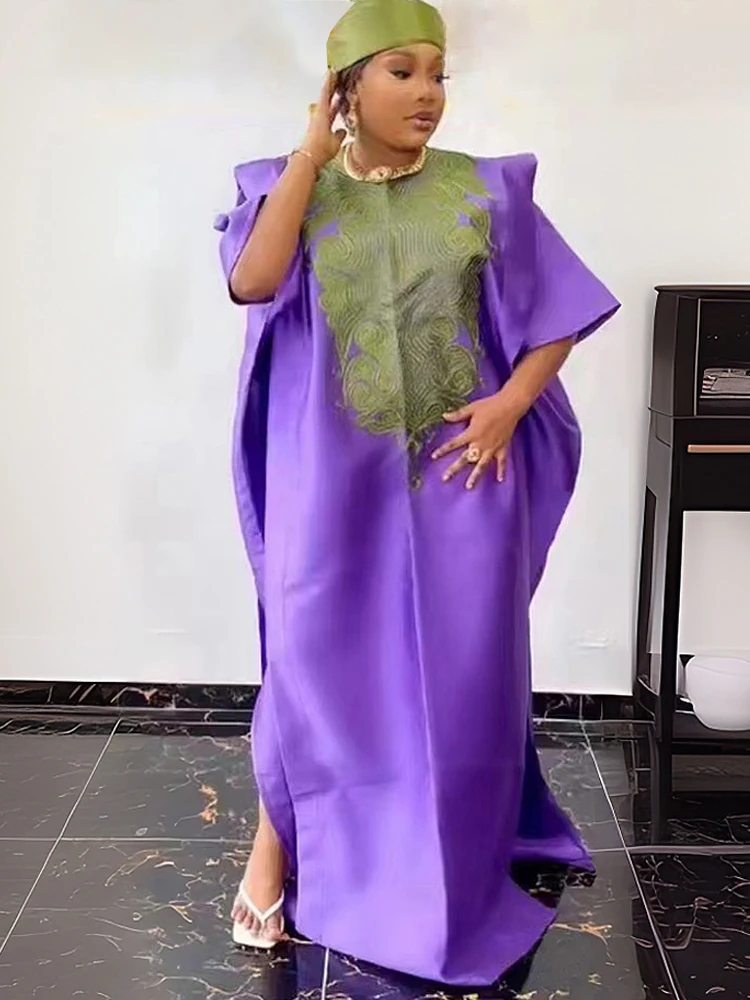 

Африканские традиционные длинные платья для женщин, свадебное вечернее платье для выпускного вечера, женское мусульманское платье, кафтан, платье с коротким рукавом