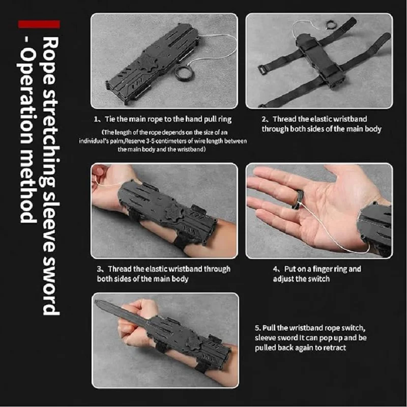 Retractable Hidden Blade Cosplay Toy for Kids - Interactive Costume Accessory and Party Gift