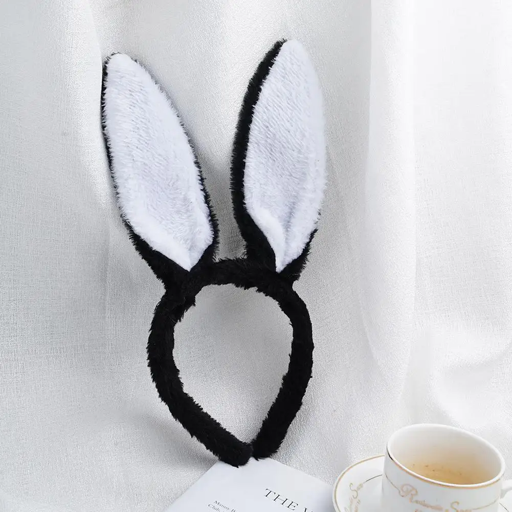 Cute Rabbit Ears Rabbit Headband Ears Plush Headband Headwears Anime Bunny Hairpin Cosplay Girls Hair Accessories cute hair clips