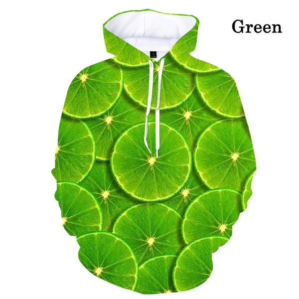 

Fashion Pullover 3d Print Hoodie Fruit Sweatshirt Cool Fashion Long-sleeved Hoodies