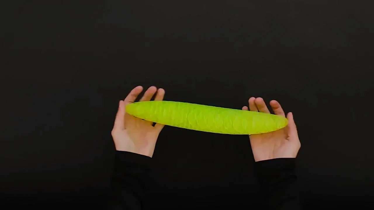 Giocattolo Antistress A Forma Di Verme In Lattice - Sensoriale E Allungabile, Per Bambini E Adulti (Taglia Grande 12,5 Cm)