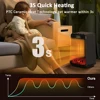 Hot Air Blower Electric Heater Heating Fans PTC Fan Heater for Room 1500W Desktop Portable Fan Heater for Home Bathroom Office 2