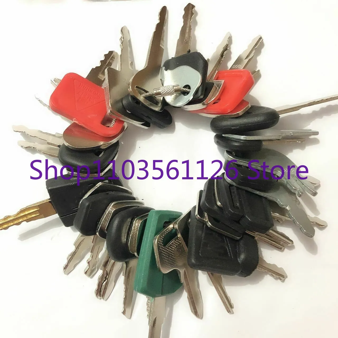 30 keys Construction Ignition/Heavy Equipment Key Set For Caterpillar Kubota Deere JCB For volvo C001 D200 787 52240 166 5P8500