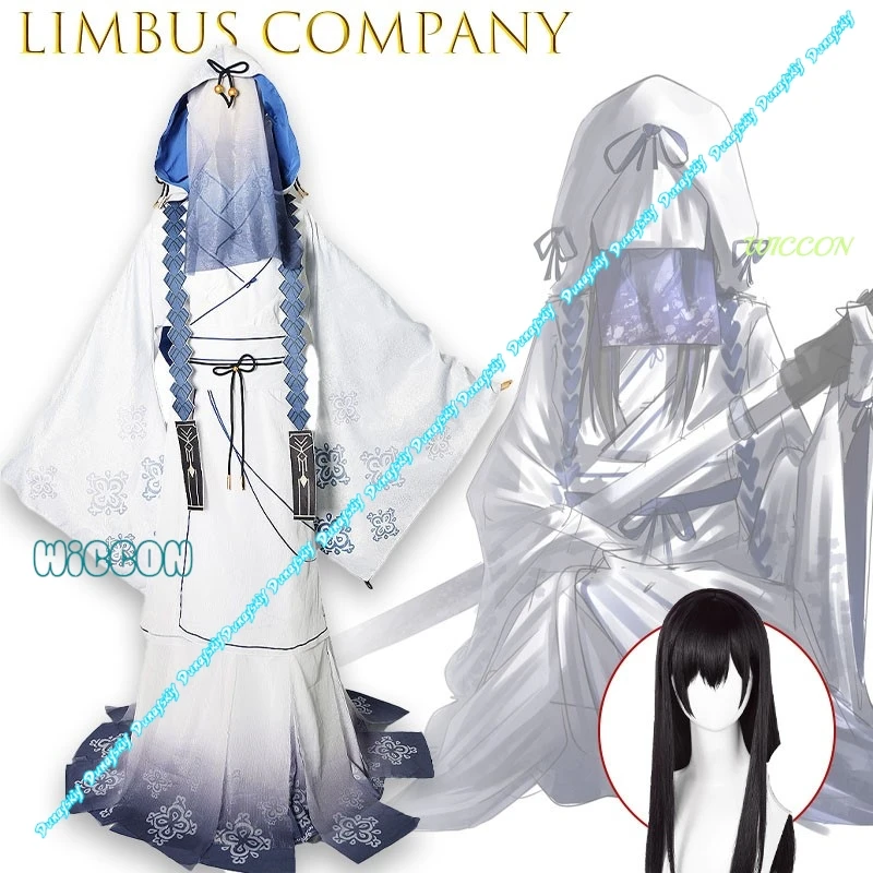 Costume Cosplay Limbus Company Araya The Celestial Comet, Abito Nero Ricamato con Stelle, Mantello Staccabile, Guanti e Cintura, Cosplay Anime - immagine 2