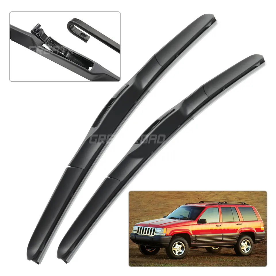 Per Jeep Grand Cherokee WK2 2013-2020 Auto Anteriore Posteriore Spazzole Tergicristallo In Gomma Morbida Tergicristalli Parabrezza Auto 22 + 21 + 11 2019  34