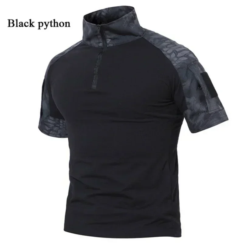 Sport T Shirt Tactical T-Shirts Men Sport Outdoor Tee Quick Dry Short Sleeve Shirt Hiking Hunting Combat Men Clothing Breathable