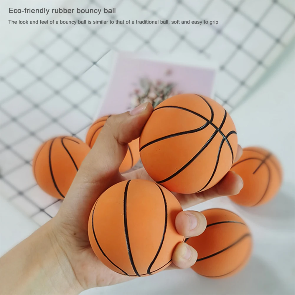 6cm 소형 풍선 농구 고무 미니 스포츠 농구 부드러운 고탄성 감압 공 가족 부모-자녀 게임