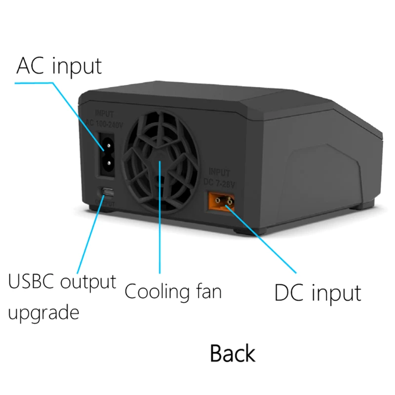 ToolkitRC M6DAC V2 Интеллектуальное быстрое зарядное устройство LiPo LiHV 1-6S Зарядное устройство для моделей радиоуправляемых автомобилей FPV Drone thumbnail 3