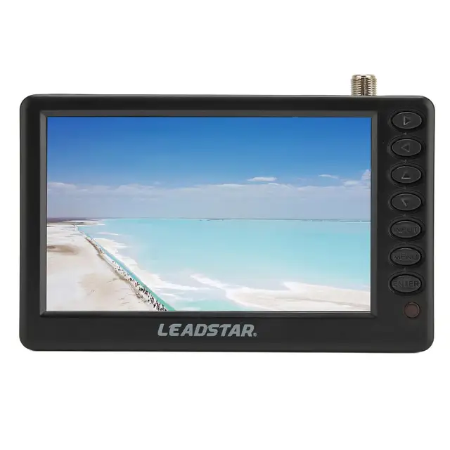 LEADSTAR 가정용 주방용 휴대용 TV, TFT 디지털 휴대용 자동차 텔레비전, 5 인치, 110-240V, D5