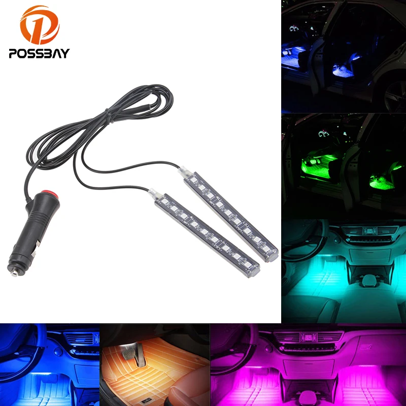 Possbay Car Decorative Lights Led Auto Interior Light Floor Decoration