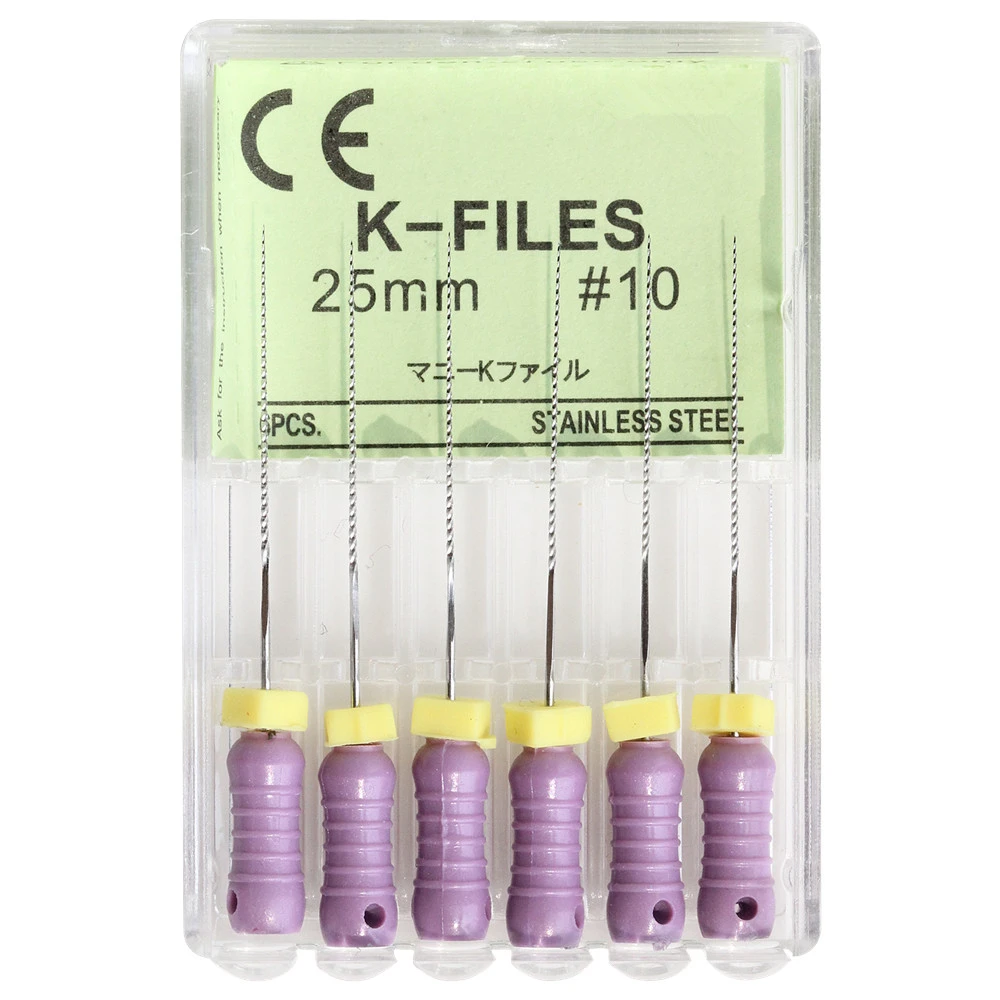 10 Packs Dental K FILES 10 (21/25/31mm) Finger Spreader Root Canal