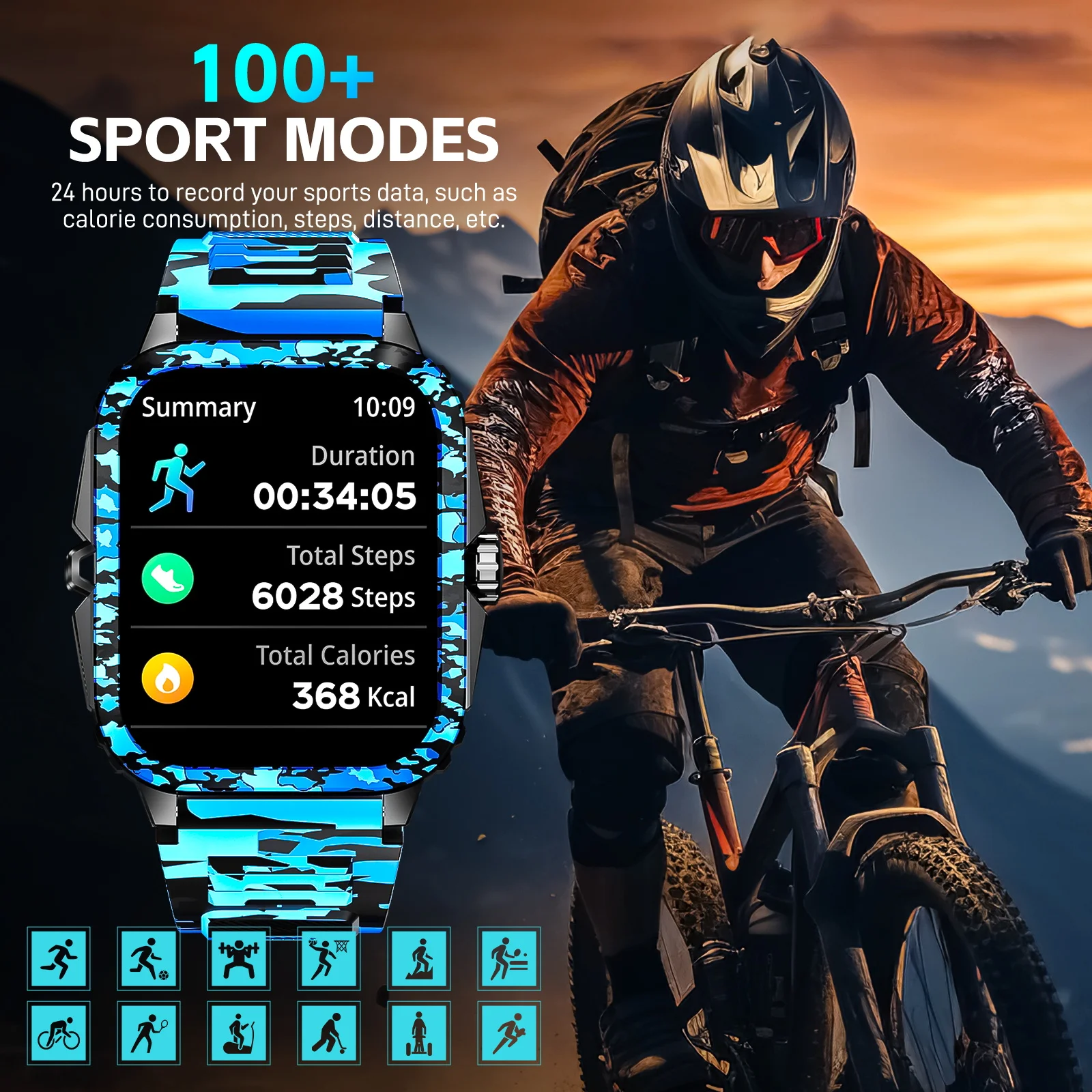 LaNikar 3ATM Waterproof Smart Watch for Men