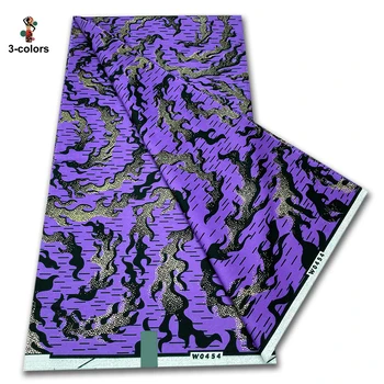 Premium Super Soft Royal Satin Prints Fabric African Wax Fabric 100% Cotton High Quality 6 yards Nigeria Ankara Fabric 1