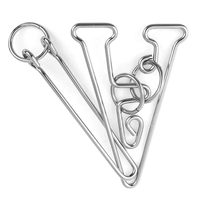 Casse-Tête En Métal Détachez Anneau Boucle Fer Lien Débloquer Interlock Jeu De 24 Jeux BT337 - Autre Jeux D'imitation - Achat & Prix