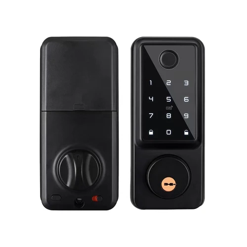 가정용 방수 스마트 데드볼트 잠금 장치, 알렉사 와이파이 블루투스 TTlock 앱, 생체 인식 지문 디지털 키패드 입력 문짝 잠금 장치 5