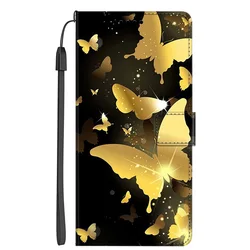 Floral Cat Design Leather Flip Wallet Phone Case with Magnetic Closure for Xperia 10 V (Beige)