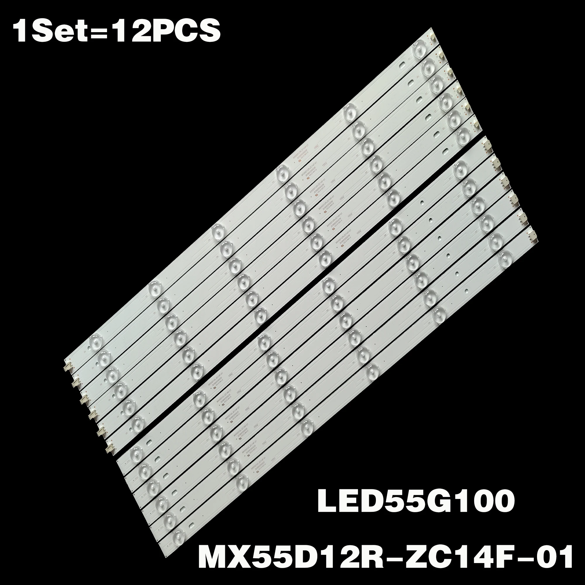 Tira Retroiluminação Led Lâmpada para Dexp 12 F55d8000k Konka Led55g100 Led55g300 Mx55d12r-zc21fg01 Mx55d12l-zc21fg-01 303mx550036