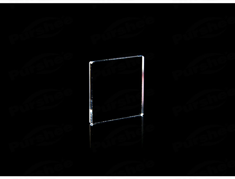 Maßgefertigte JGS1 Quadratische Quarzglas-Scheibe Ultradünn Hohe Lichtdurchlässigkeit Hitzebeständig Verschiedene Größen Optische Laborscheibe – Detail 3