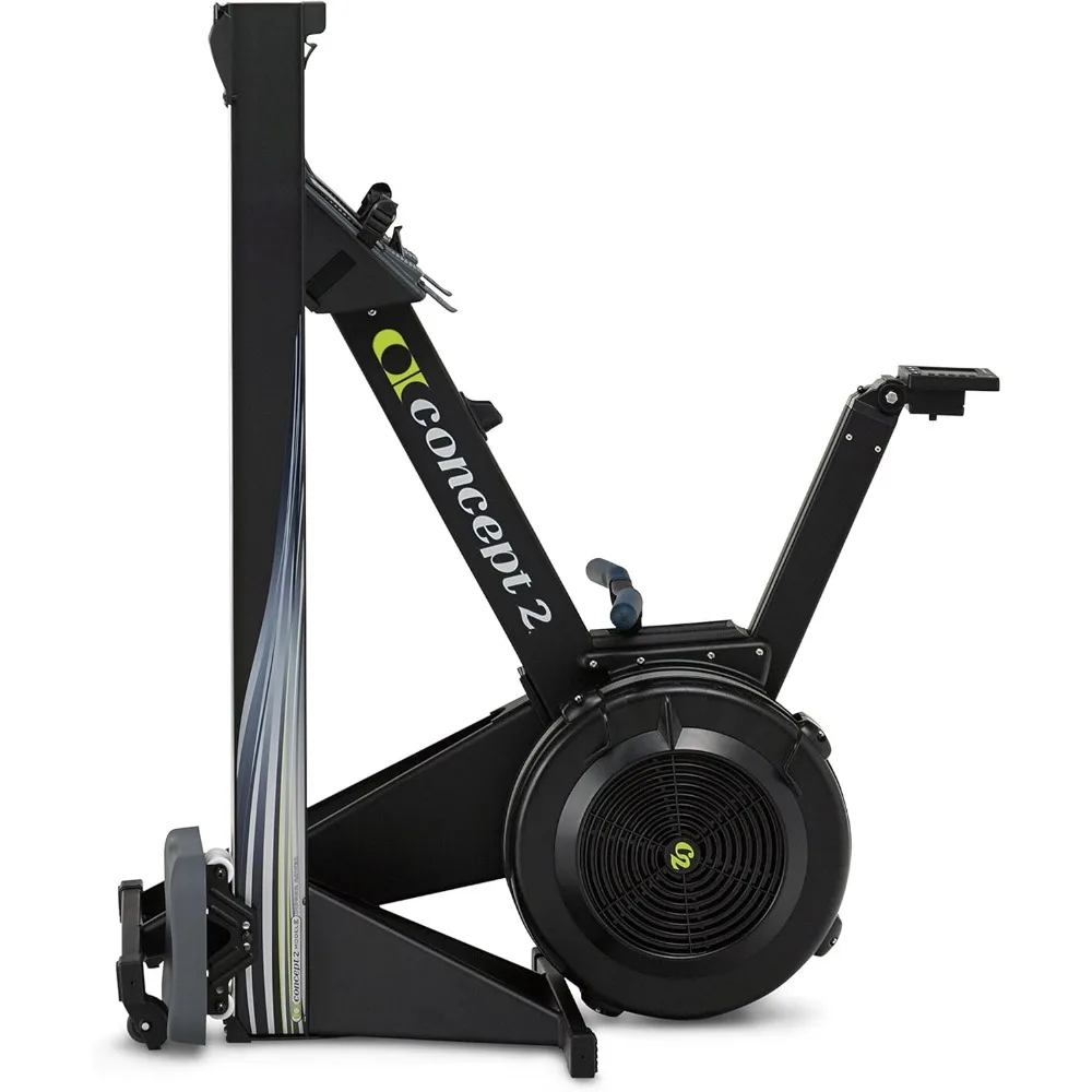 Indoor rowing machine, equipped with high leg PM5 display, equipment stand, adjustable air resistance, fitness rowing machine,