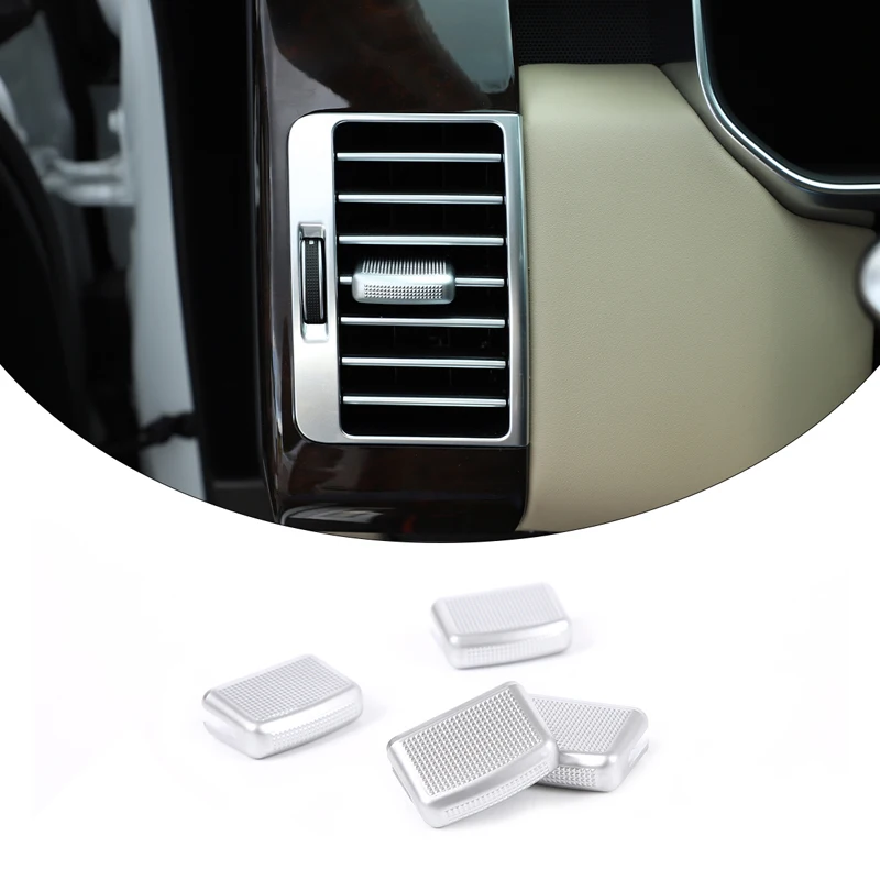 For Land Rover Discovery 5 Range Rover Sport 2017 -2022 Car Modification Chrome Car Air Outlet Adjusting Rod Cover Stickers