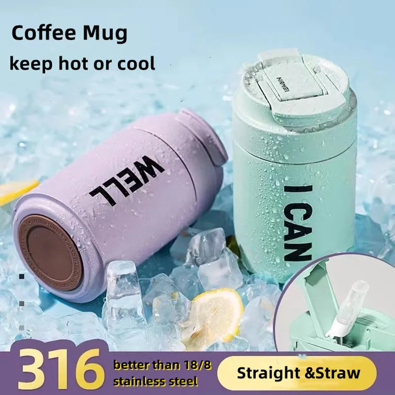 Stainless Steel Vacuum Mug Keep Cold and Hot Leak-Proof Thermos Travel  Thermal Vacuum Coffee Insulated Cup Bottle Drinkware - AliExpress
