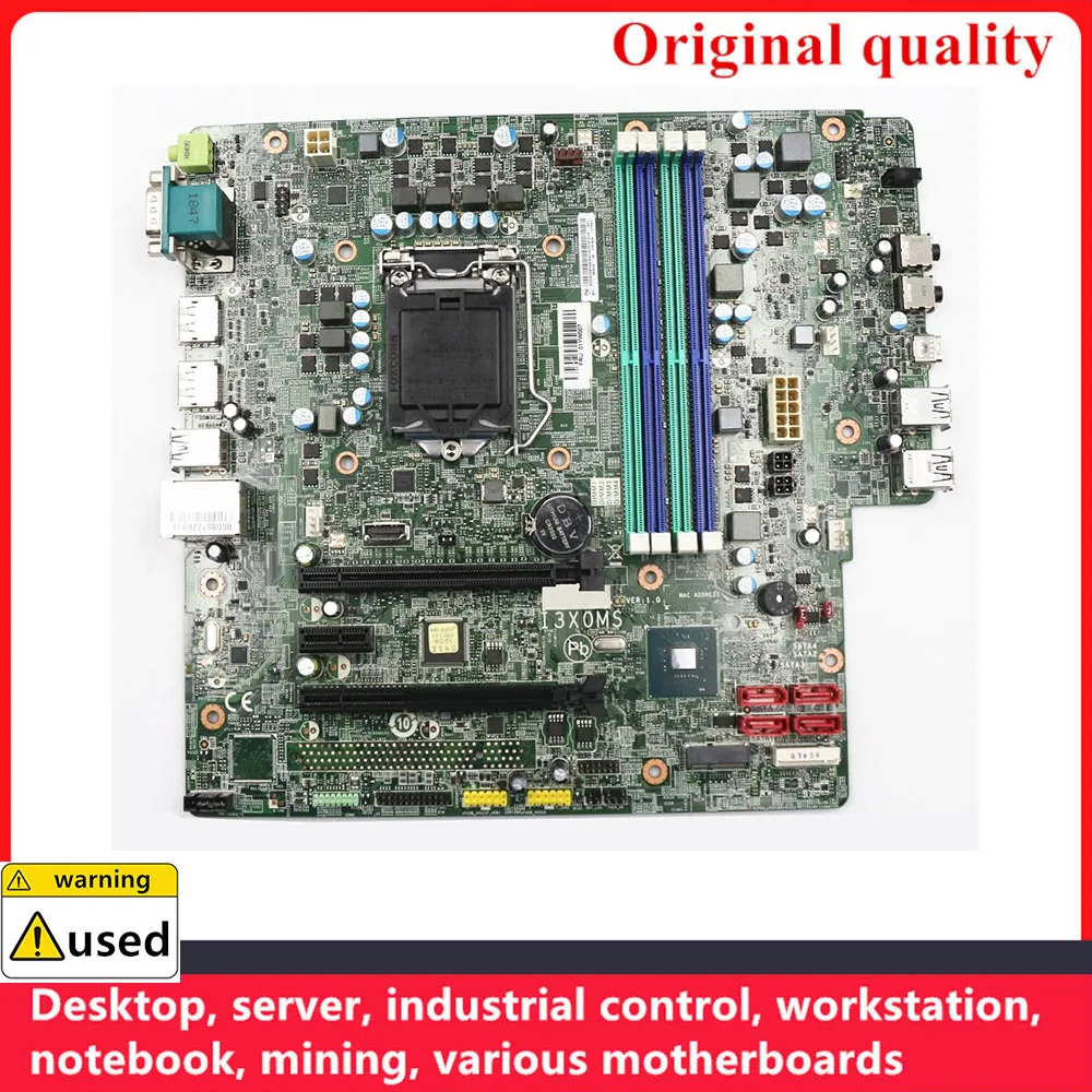 

Used 100% Tested For Lenovo ThinkStation P330 Workstation Motherboard I3X0MS VER:1.0 FRU 01YW007 01YW008 1151 C246 DDR4