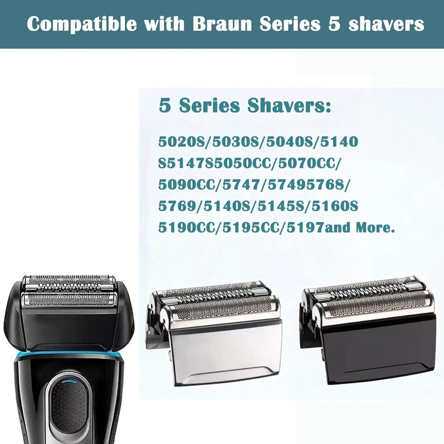 Replacement Head For Braun Series 5 Electric Shavers 5020CS 5769cc 5018S 5031S 5160s 5769 5748 5749 5768 5147s 5140Etc 52B electric shaver head electric shaver blades electric toothbrush replacement heads