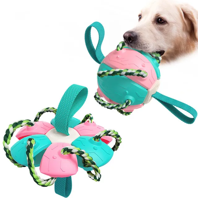 balle pour chien Jouet multifonctionnel pour animaux de compagnie 14cm, balle Indestructible pour chien – Image 3