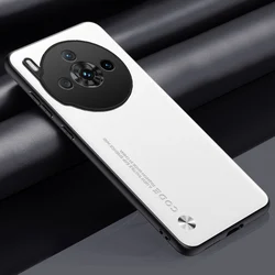 Luxury PU Leather Shockproof Silicone Phone Case Cover - Elegant Back Protection Coque for nubia Z60S Pro (White)