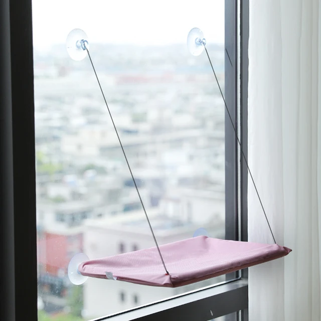 Pet Cat Hammock Aerial Hanging Cat Bed Cats Bed House Kitten Climbing Frame Sunny Window Seat Nest Bearing 20kg Pet Accessories 3